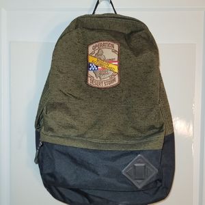 Green backpack